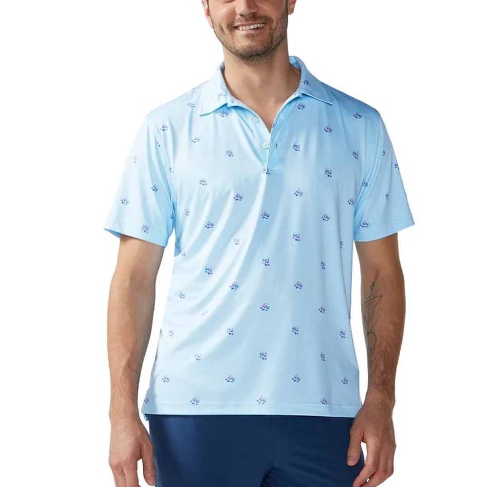 Chubbies Men's Kiss My Putt Performance Polo